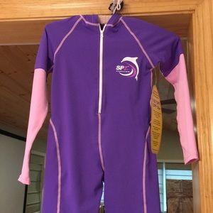 SunSkinz One Piece Swim Suit with Hood!